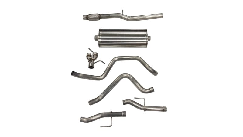 CORSA Performance — Corsa 19-23 Chevy Silverado /GMC Sierra 6.2L Crew Cab Stnd Bed (157in) Cat-Back Dual Rear No Tip
Exhaust