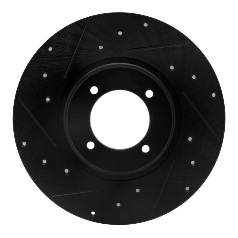 R1 Concepts — R1 62-80 MG MGB Front Left Drilled & Slotted Black Brake Rotor
R1 Brake Rotor Drill