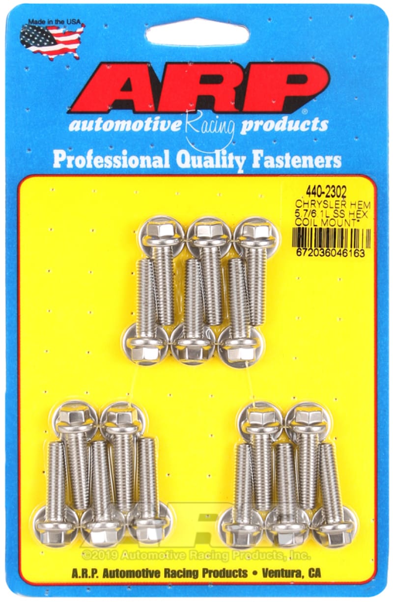 ARP — ARP Chrysler Hemi 5.7/6.1L SS Hex Coil Mount Bolt Kit