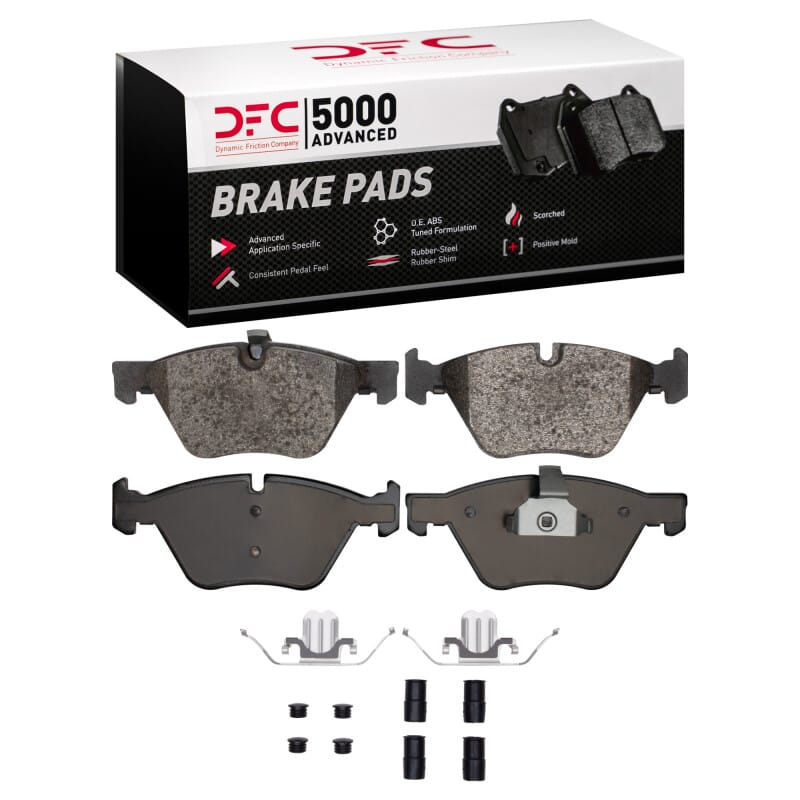 DFC — DFC 06-10 BMW 330i Front 5000 Advanced Low Metallic Brake Pads and Hardware Kit
DFC Brake Pad Set