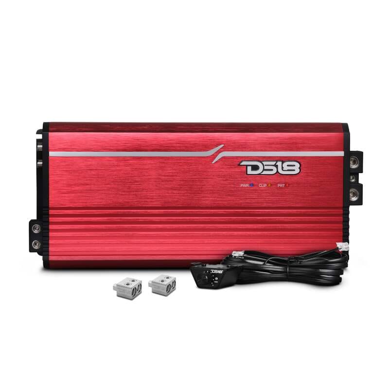 DS18 — DS18 1-Channel Amp Class D Full-Range Monoblock 5000 Watts RMS/1ohm DPIV1/0 Terminals Included Red