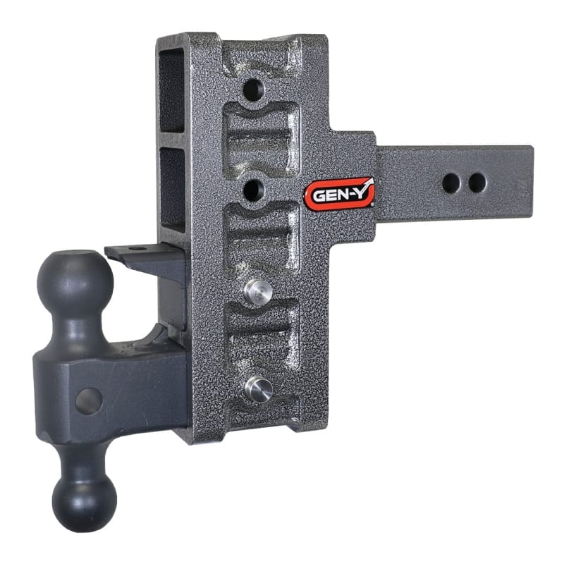 GEN-Y Hitch — Gen-Y Mega Duty 2.5in Shank 6in Offset Drop 21K Hitch w/GH-061 Dual-Ball/GH-062 Pintle Lock
Drop Hitch
