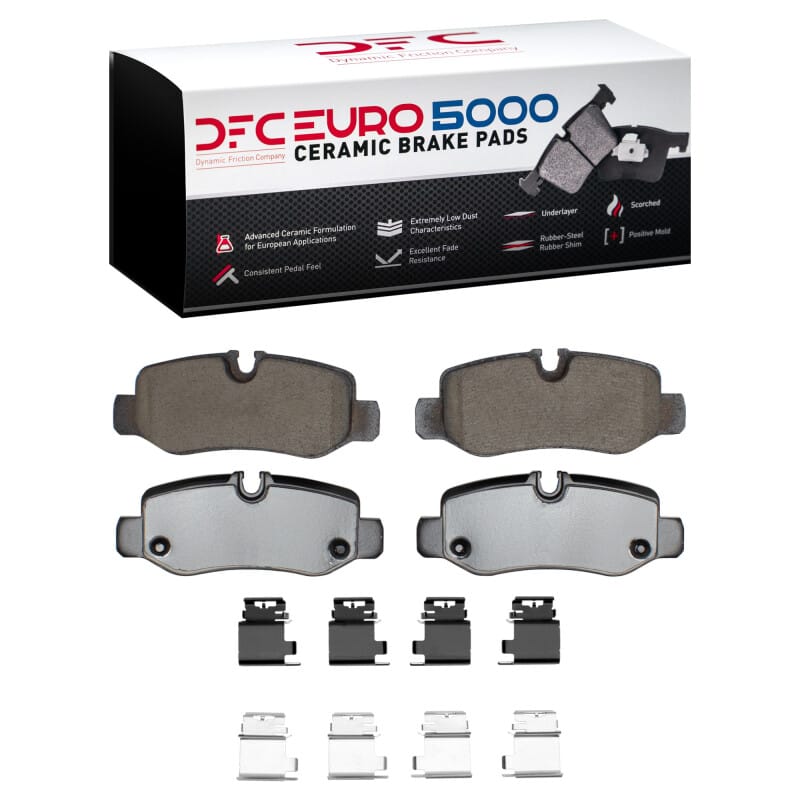 DFC — DFC 16-23 Mercedes-Benz Metris Rear Euro 5000 Ceramic Brake Pads and Hardware Kit
DFC EURO Pads + HW
