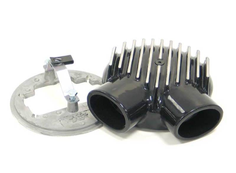 K&N Engineering — K&N Universal Plenum 6.875in L x 5.75in Outer Dia - Black - Weber DGV Carburetor