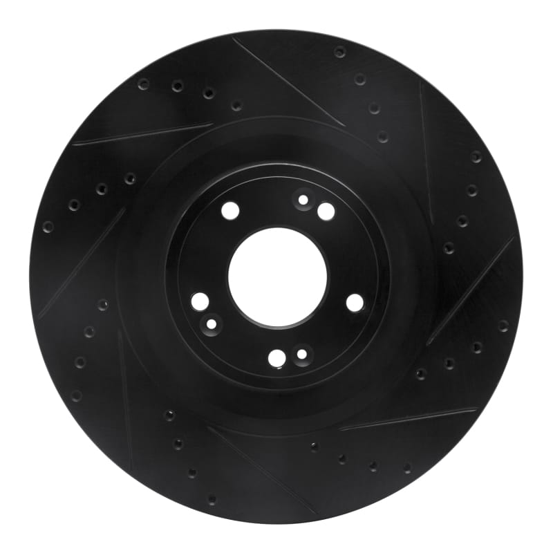 R1 Concepts — R1 12-17 Genesis G80 Front Right Drilled & Slotted Black Brake Rotor
R1 Brake Rotor Drill