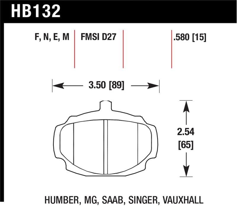 Hawk Performance — HP Plus Disc Brake Pad