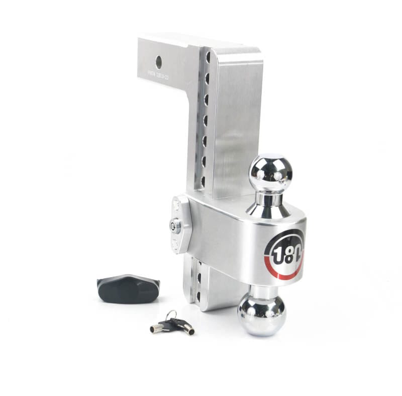Weigh Safe — Weigh Safe 180 Hitch 10in Drop Hitch & 2.5in Shank (10K/18.5K GTWR) - Aluminum