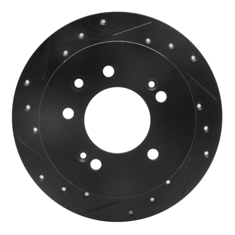 R1 Concepts — R1 07-10 Hyundai Elantra Rear Left Drilled & Slotted Black Brake Rotor
R1 Brake Rotor Drill