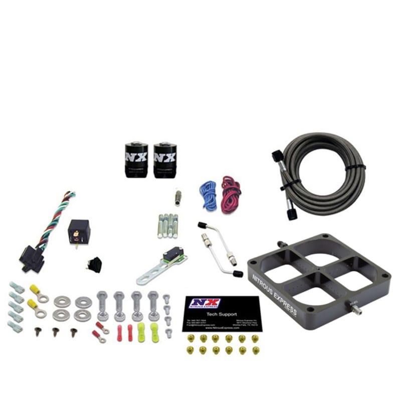 Nitrous Express — Nitrous Express Single Entry Crossbar 8500 Based Throttle Body Nitrous Kit w/No Bottle
Injection System Kit
N2OSys