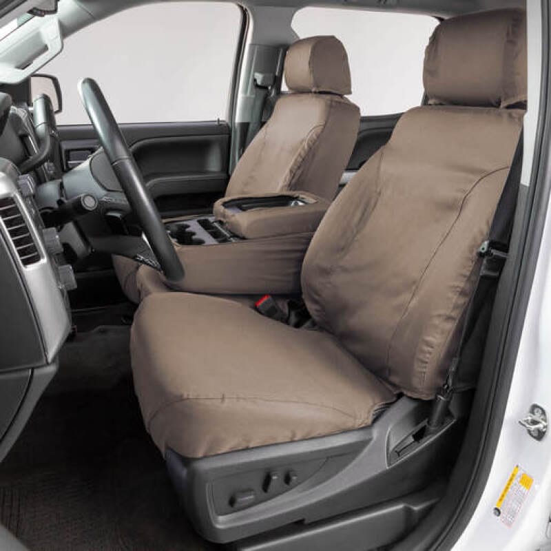 Covercraft — Covercraft 03-06 Chevrolet Silverado Polycotton SeatSaver Custom Front Row Seat Covers - Taupe
