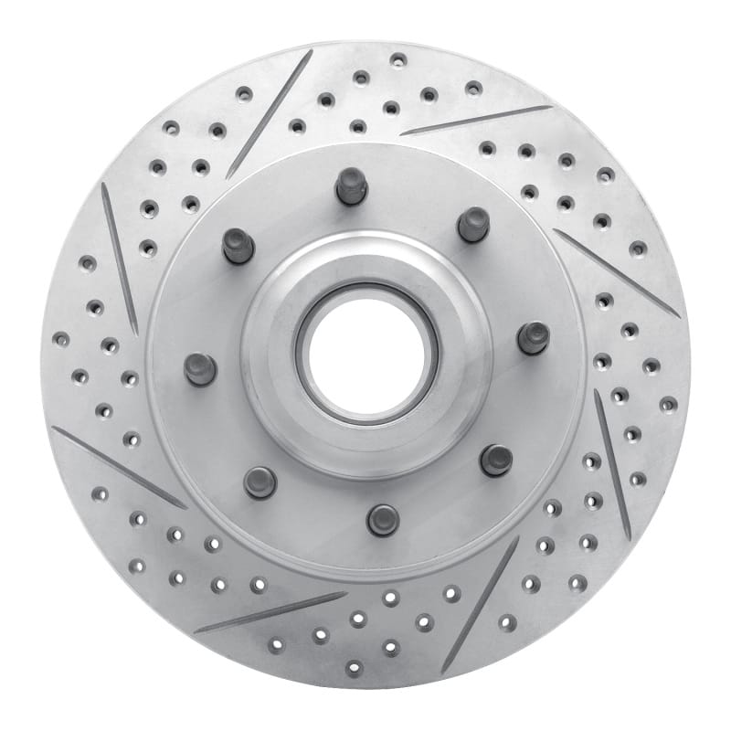 R1 Concepts — R1 06-12 Ford F-250 2WD (Super Duty) Front Left Drilled & Slotted Geo-Carbon Rotor