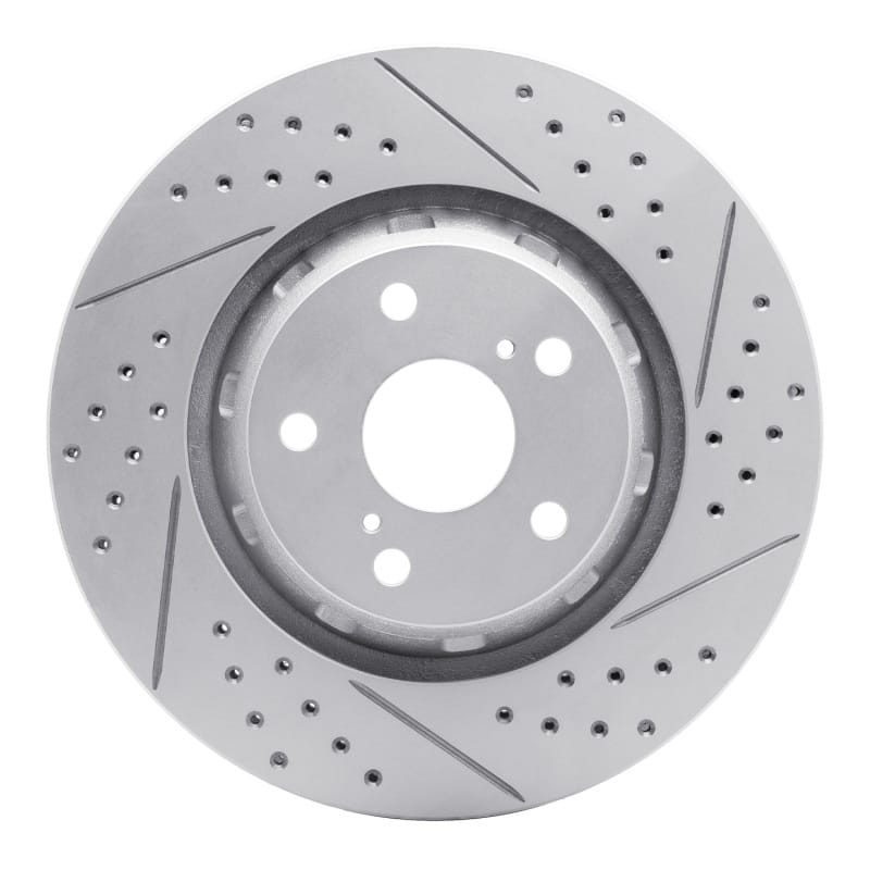 R1 Concepts — R1 09-15 Toyota Venza Front Right Drilled & Slotted Geo-Carbon Rotor