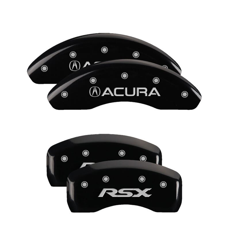 MGP — MGP 4 Caliper Covers Engraved Front Acura Engraved Rear RSX Black finish silver ch
Caliper Covers