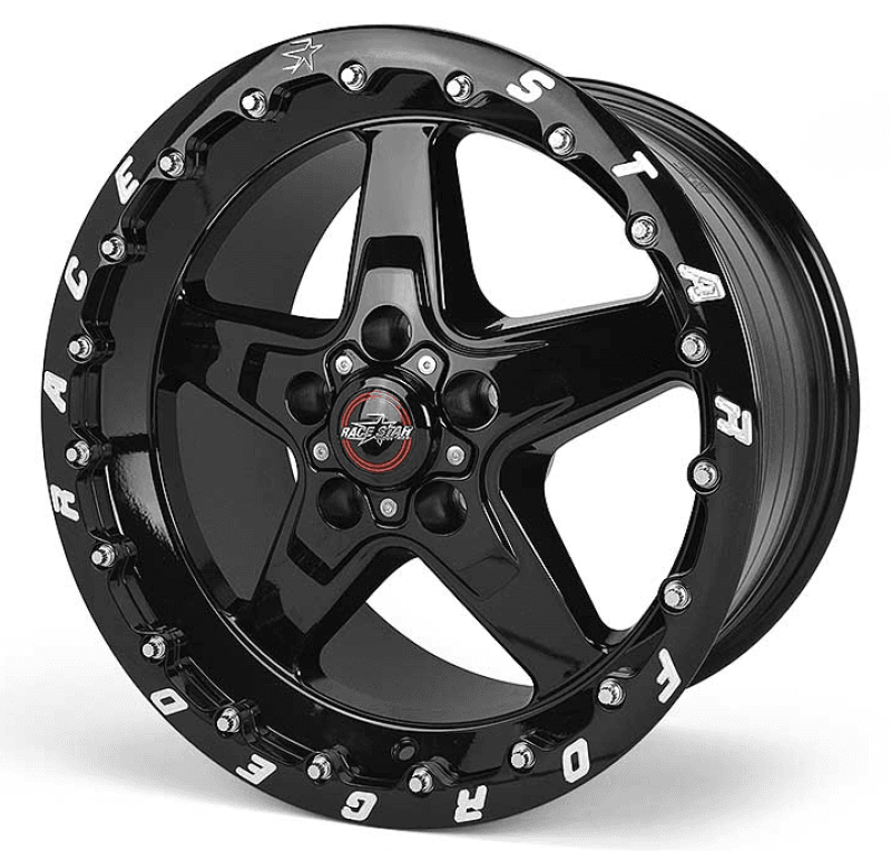 Race Star — Race Star 92 Drag Star Bracket Racer 17x10.5 5x4.50BC 7.6BS Gloss Black Wheel - Single Bead Lock