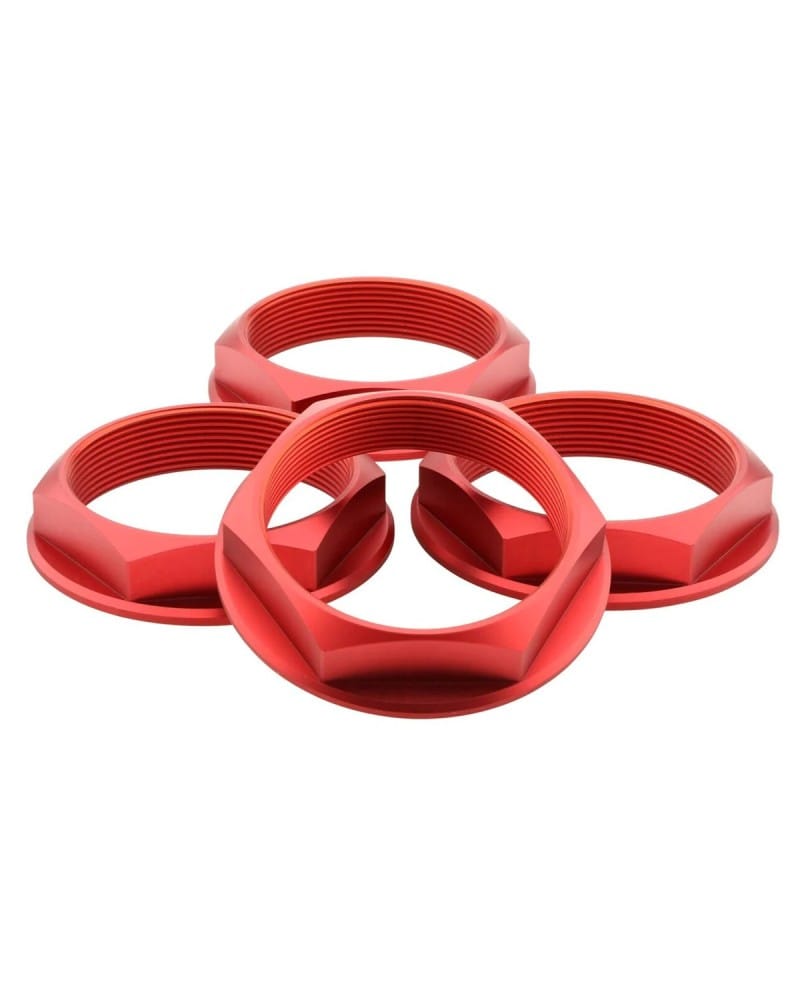 fifteen52 — fifteen52 Super Touring Nut V2 - Anodized Red w/ Satin Clear - Set of 4