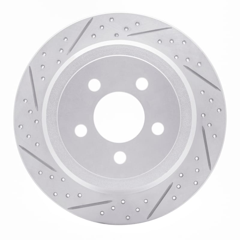 R1 Concepts — R1 07-12 Dodge Nitro Rear Left Drilled & Slotted Geo-Carbon Rotor