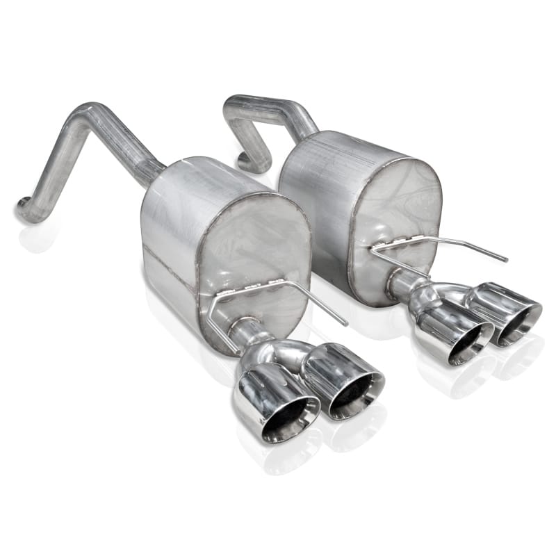 Stainless Works — Stainless Works 2009-13 C6 Corvette Axle Back 2-1/2in Dual Chambered Turbo Mufflers Quad 4in Tips
Exhaust System