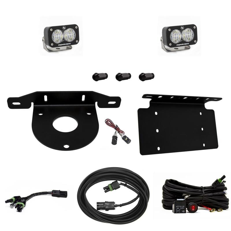 Baja Designs — Baja Designs 2021+ Ford Bronco Dual S1 Sport W/C Reverse Kit w/Lic Plate w/Upfitter