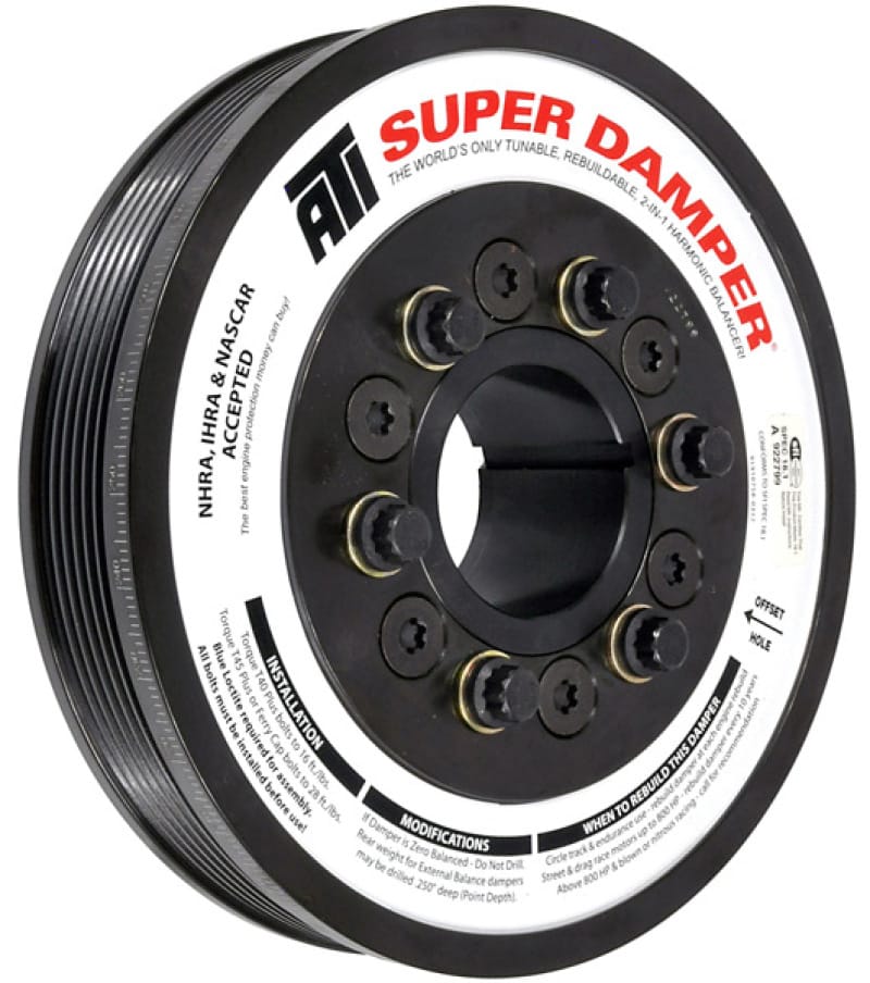 ATI — ATI Damper - 7.425in - Steel - 6 Grv - Duramax - 01-15 - Neutral Balance - 3 Ring - Heavy Inertia