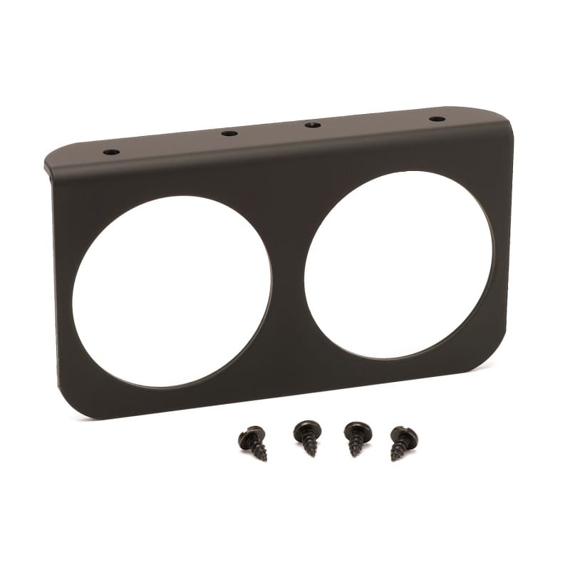 AutoMeter — Autometer 2-5/8in Black Aluminum Dual Gauge Mounting Panel
2-5/8" 2-HOLE GAUGE