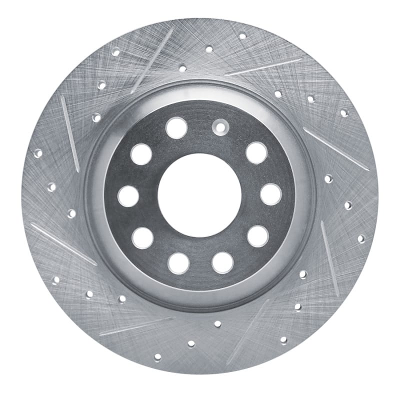 R1 Concepts — R1 16-25 Audi Q3 Rear Left Drilled & Slotted Silver Brake Rotor
R1 Brake Rotor Drill