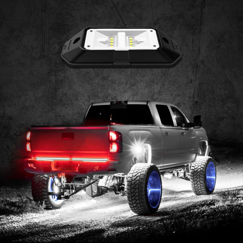 XKGLOW — XK Glow White XKchrome Low Profile Ultra Bright Rock Light Pod