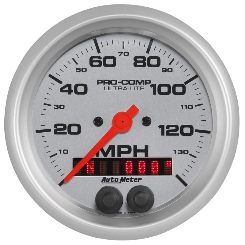 AutoMeter — Autometer Ultra-Lite 3-3/8in 140MPH GPS Speedometer
3-3/8" SPEEDO, 140 M