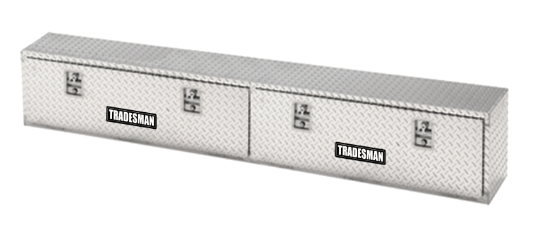 Tradesman — Tradesman Aluminum Top Mount L-Wing Box (90in.) - Brite
