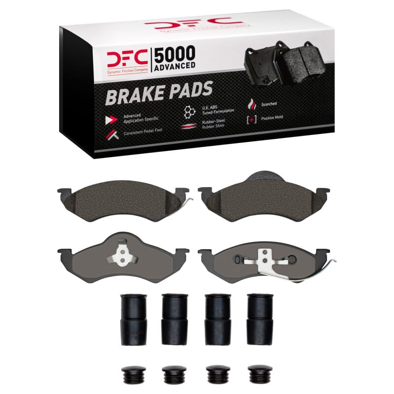 DFC — DFC 98-99 Dodge Dakota 4WD Front 5000 Advanced Semi Metallic Brake Pads and Hardware Kit
DFC Brake Pad Set