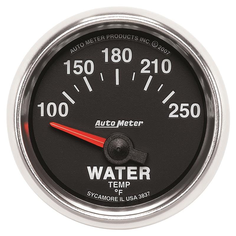 AutoMeter — GAUGE, WATER TEMP, 2 1/16", 100-250?F, ELECTRIC, GS