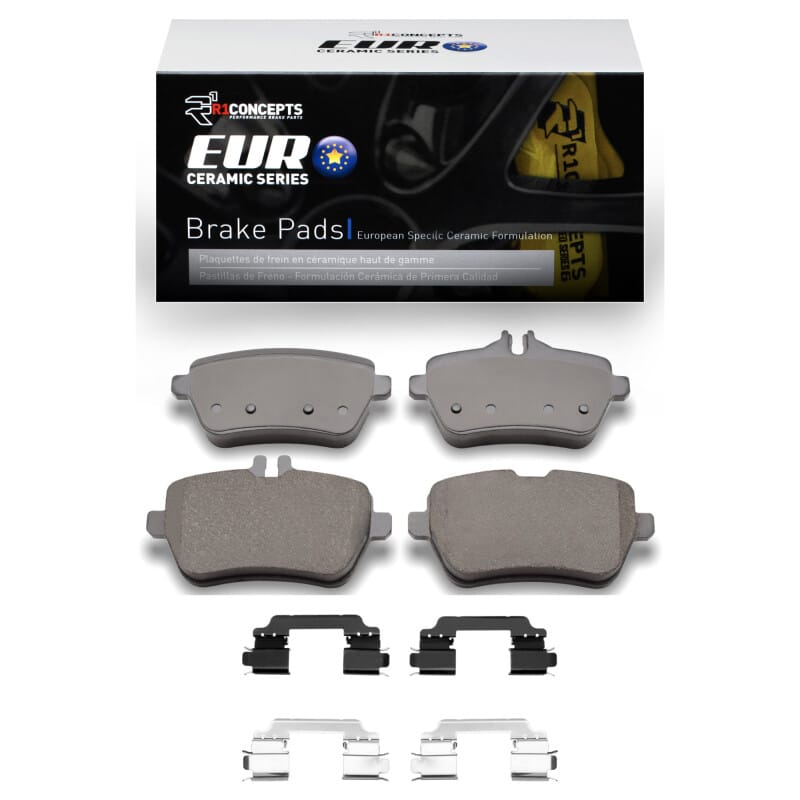 R1 Concepts — R1 2013-2021 Mercedes-Benz SL450 Rear R1 Euro Ceramic Pads & Hardware Kit
R1 Euro Ceramic Pads