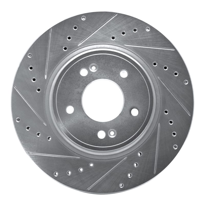 R1 Concepts — R1 18-23 Genesis G70 Front Left Drilled & Slotted Silver Brake Rotor
R1 Brake Rotor Drill