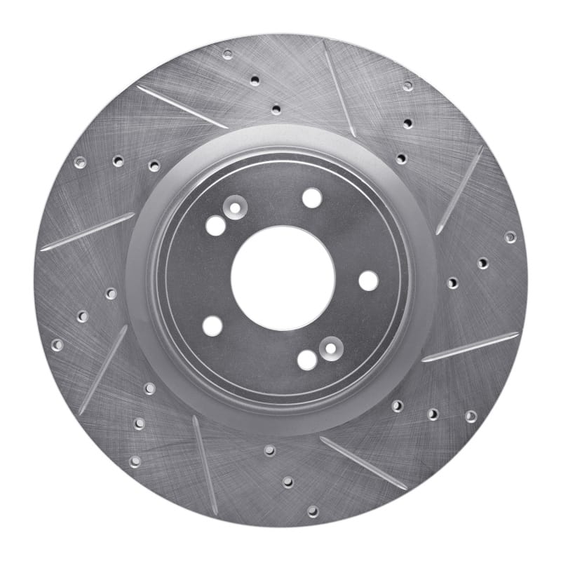 R1 Concepts — R1 10-16 Hyundai Genesis Coupe Front Right Drilled & Slotted Silver Brake Rotor
R1 Brake Rotor Drill