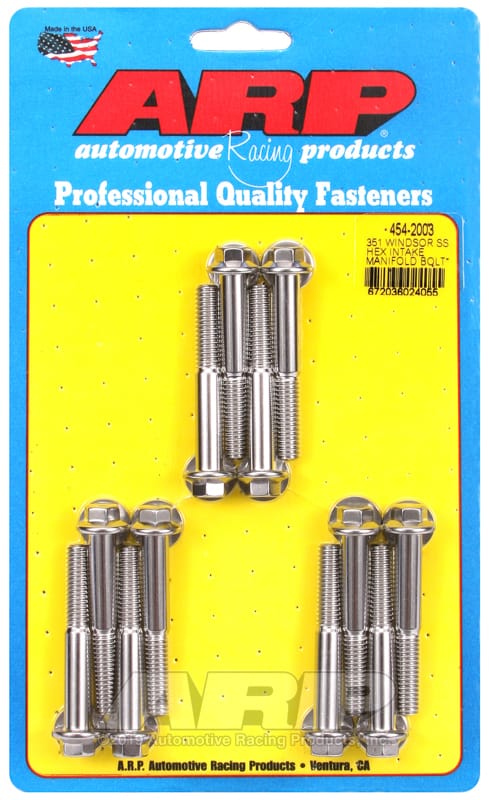 ARP — ARP SB Ford 351W SS Hex Intake Manifold Bolt Kit