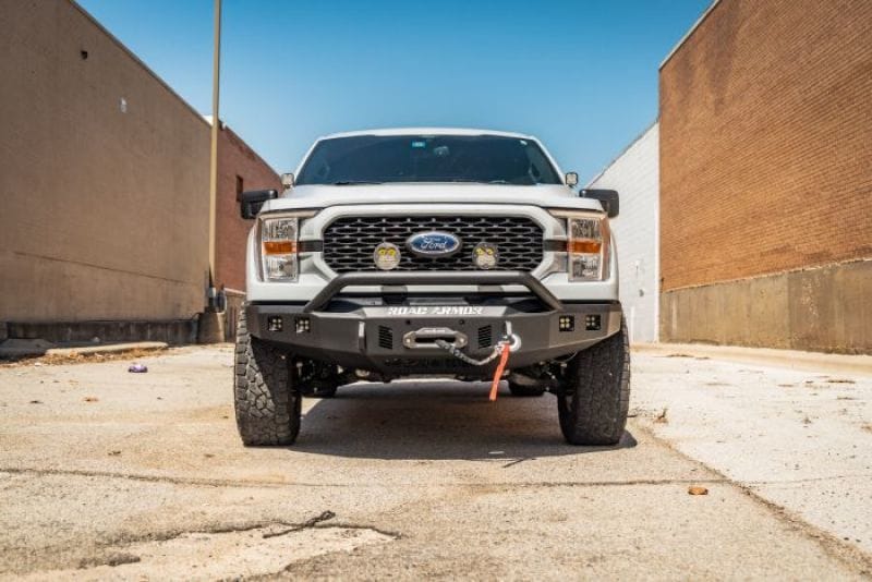 Road Armor — Road Armor 21-23 Ford F-150 Stealth Front Bumper w/Pre-Runner Guard - Tex Blk