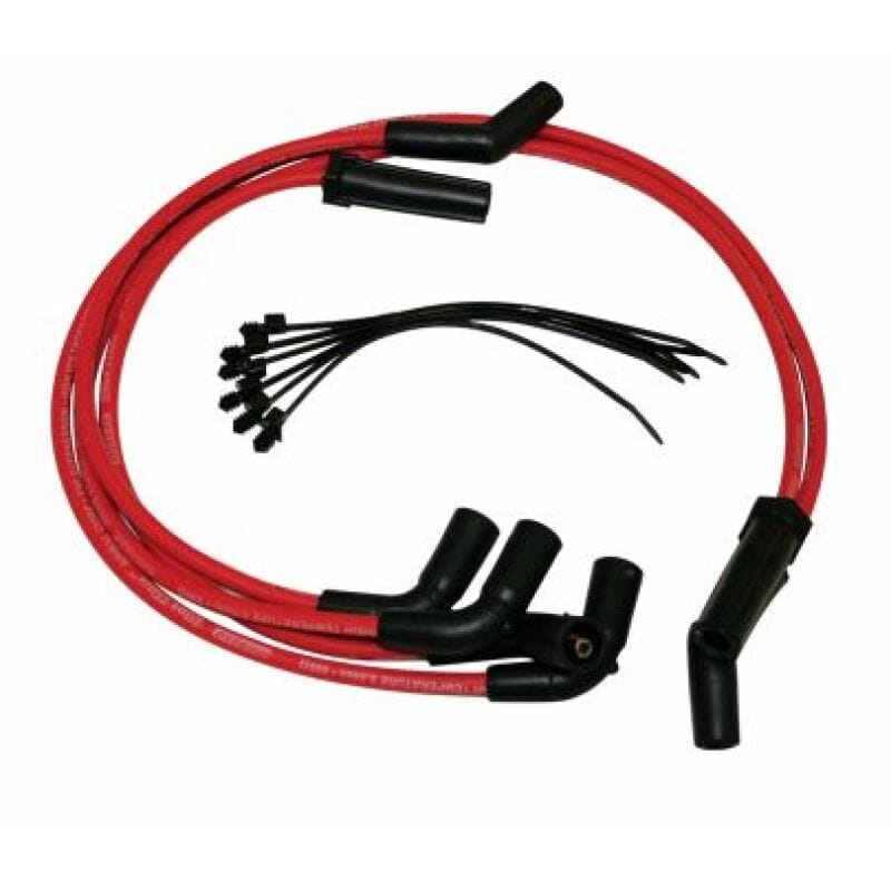 Moroso — Moroso 2017+ Harley-Davidson Milwaukee 8 Spiral Core Wire Set - Red