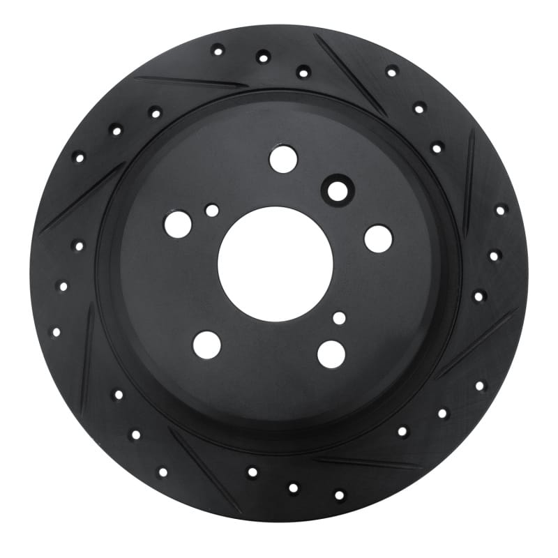 R1 Concepts — R1 95-99 Toyota AVALON Rear Right Drilled & Slotted Black Brake Rotor
R1 Brake Rotor Drill