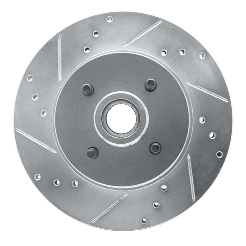 R1 Concepts — R1 87-93 Ford Mustang Front Left Drilled & Slotted Silver Brake Rotor
R1 Brake Rotor Drill