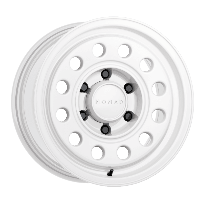 Nomad — Nomad N501SA Convoy 16x8in / 6x139.7 BP / -10mm Offset / 106.1mm Bore - Gloss White Wheel