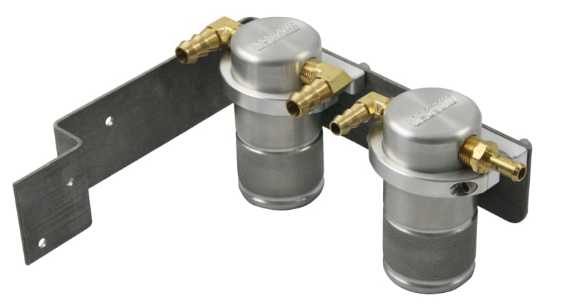 Moroso — Moroso 08-14 Subaru WRX Air/Oil Separator Catch Can - Small Body - Billet Aluminum