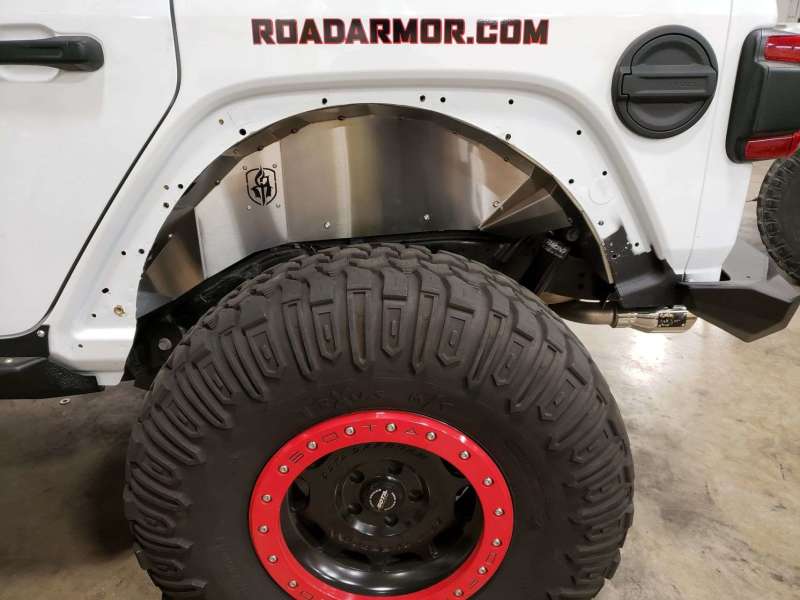 Road Armor — Road Armor 18-20 Jeep Wrangler JL Stealth Rear Fender Liner Body Armor - Raw