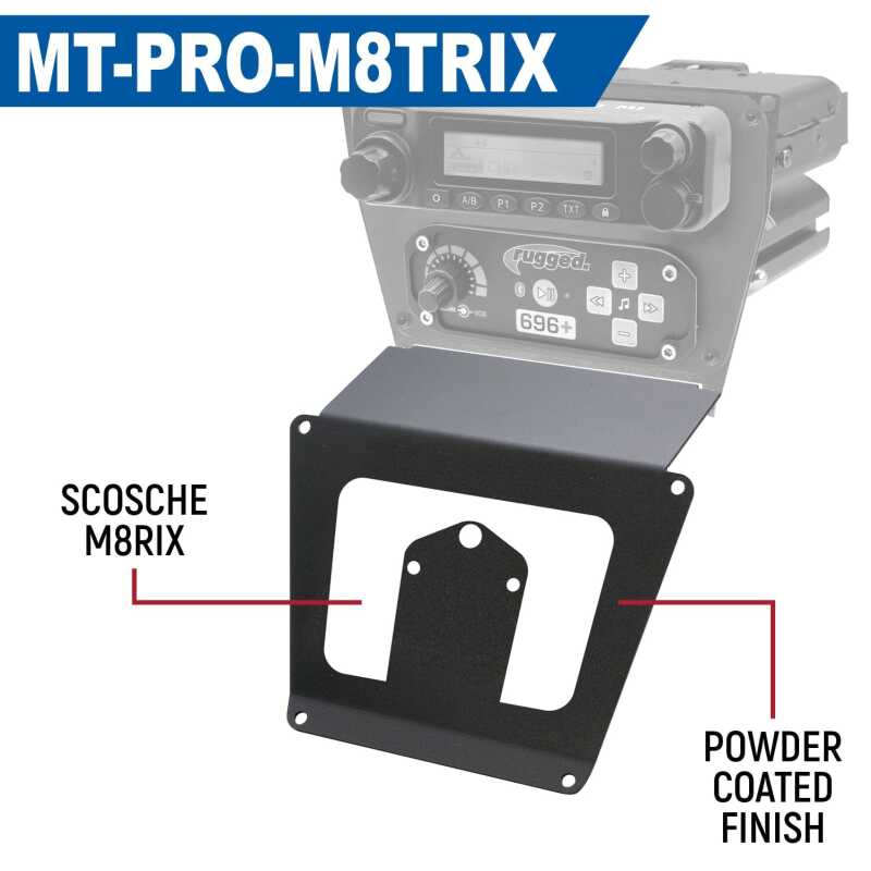 Rugged Radios — Rugged Radios Polaris RZR PRO XP/Turbo R/PRO R Dash Mount Radio and Intercom - Rockford Fosgate