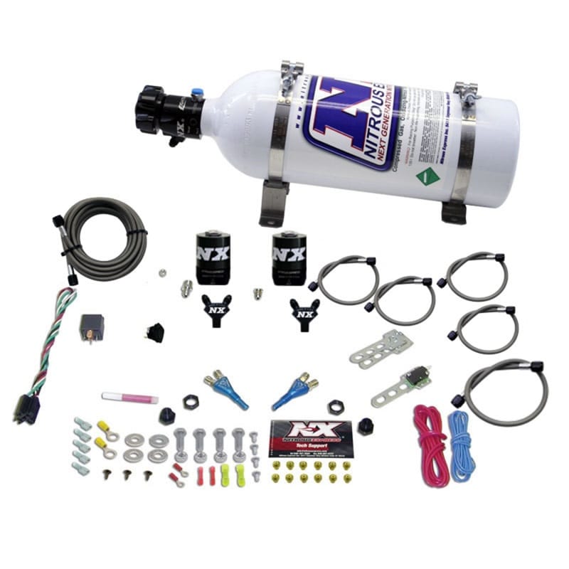 Nitrous Express — Nitrous Express 08-10 Dodge Viper EFI Dual Nozzle (100-300HP) w/5lb Bottle
Injection System Kit
N2OSys