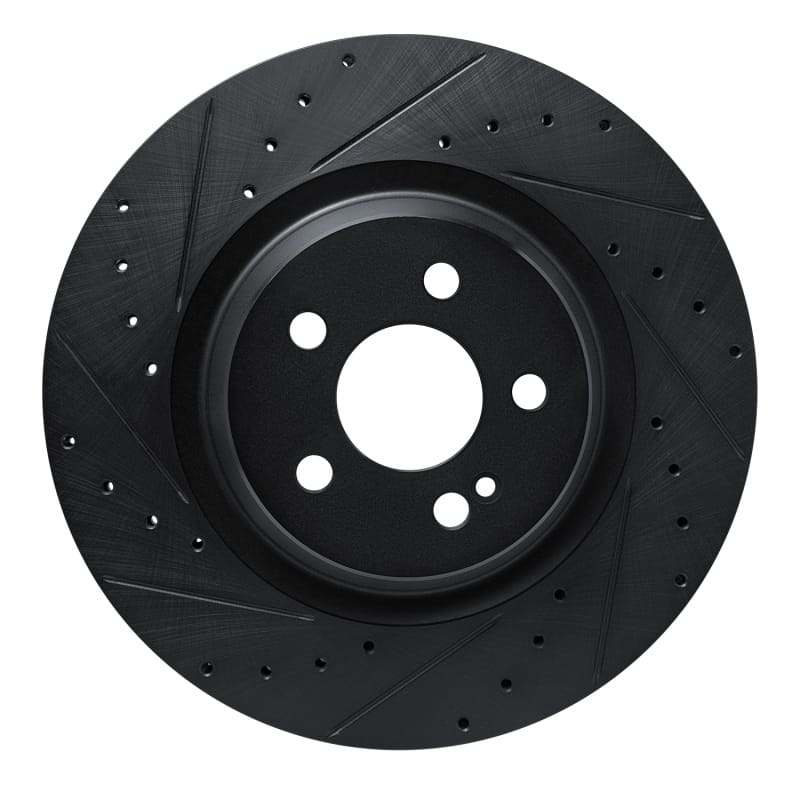 R1 Concepts — R1 20-26 Mercedes-Benz GLS580 Rear Left Drilled & Slotted Black Brake Rotor
R1 Brake Rotor Drill