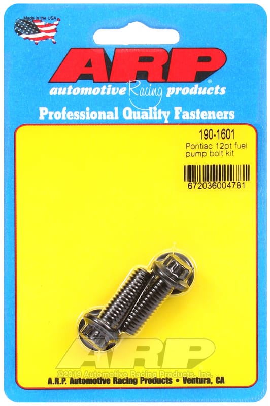 ARP — ARP Pontiac 12pt Fuel Pump Bolt Kit