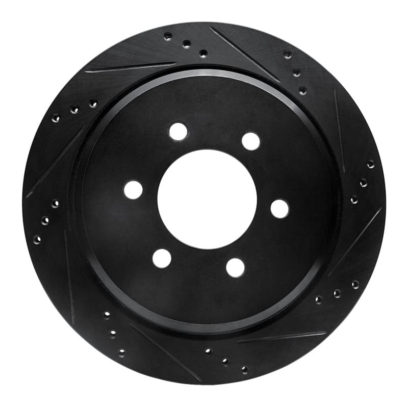 R1 Concepts — R1 02-06 Ford Expedition Rear Right Drilled & Slotted Black Brake Rotor
R1 Brake Rotor Drill