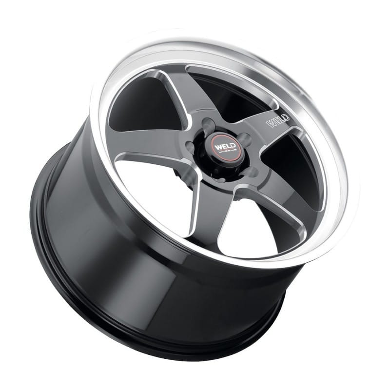 Weld — Weld S155 18x8 Ventura Drag 5x120 ET15 BS5.1 Gloss BLK MIL DIA 78.1