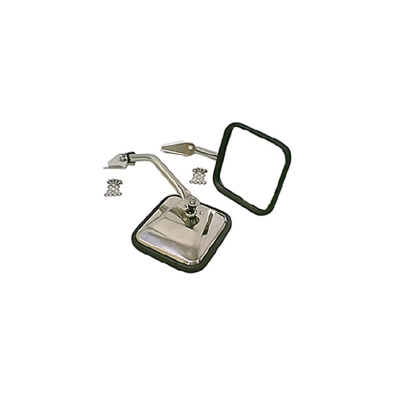 Rugged Ridge — Rugged Ridge 55-86 Jeep CJ Stainless Steel Side Mirror Kit
OFFROAD_EXTERIOR
Door Mirror Kit