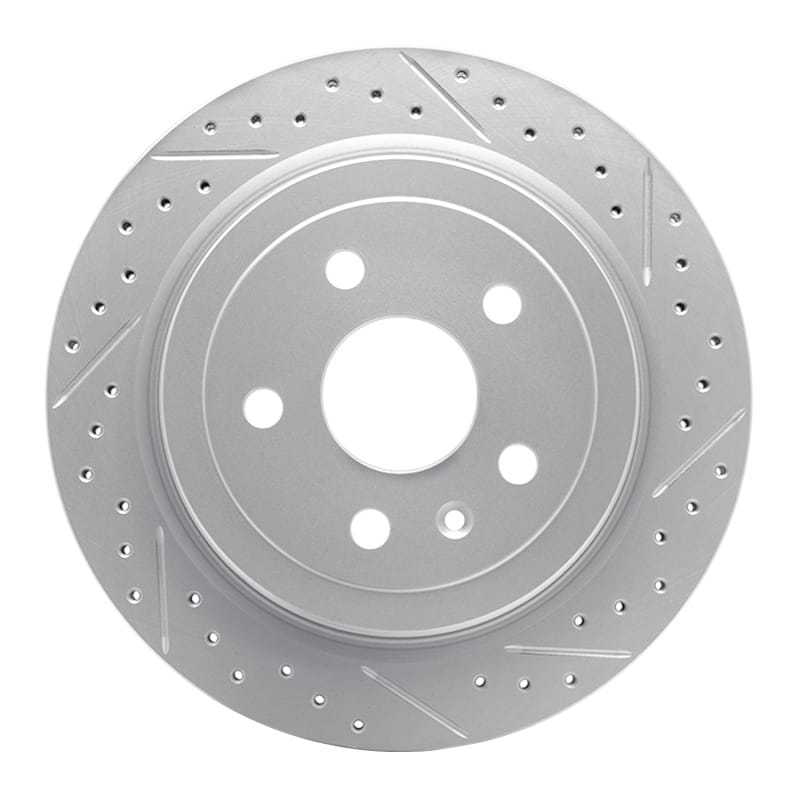 R1 Concepts — R1 08-19 Cadillac Cts Rear Right Drilled & Slotted Geo-Carbon Rotor