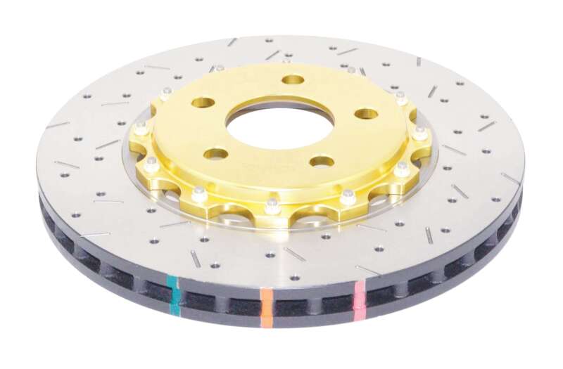 DBA — DBA 05-10 Ford Mustang GT / 11-13 V6 Front Drilled & Slotted 5000 Series 2 Piece Rotor w/ Gold Hat
5000 Series Rotor,GD
Brake Rotor